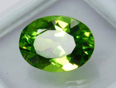 9.75 Ct Natural Oval Cut Authentic CERTIFIED Rare Peridot Green Loose Gemstone