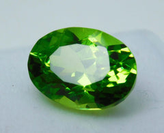 9.75 Ct Natural Oval Cut Authentic CERTIFIED Rare Peridot Green Loose Gemstone