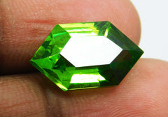 Natural 9.55 Ct CERTIFIED Peridot Green Fancy Cut Loose Gemstones