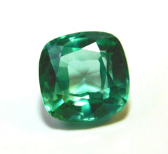 10.32 Ct Natural Tourmaline Loose Gemstone CERTIFIED Green Square Cushion Cut