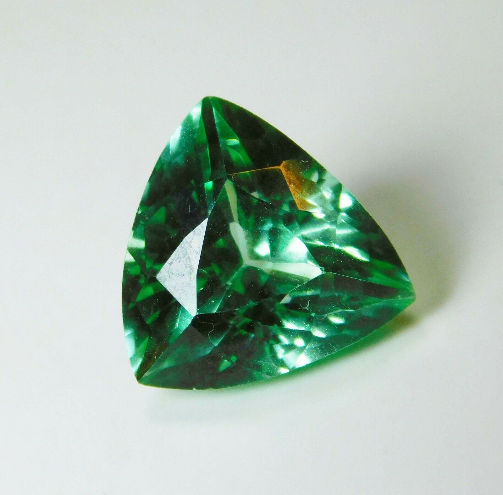 8 Ct Natural Tourmaline Gemstone Loose Certified Green Trillion STUNNING Gem