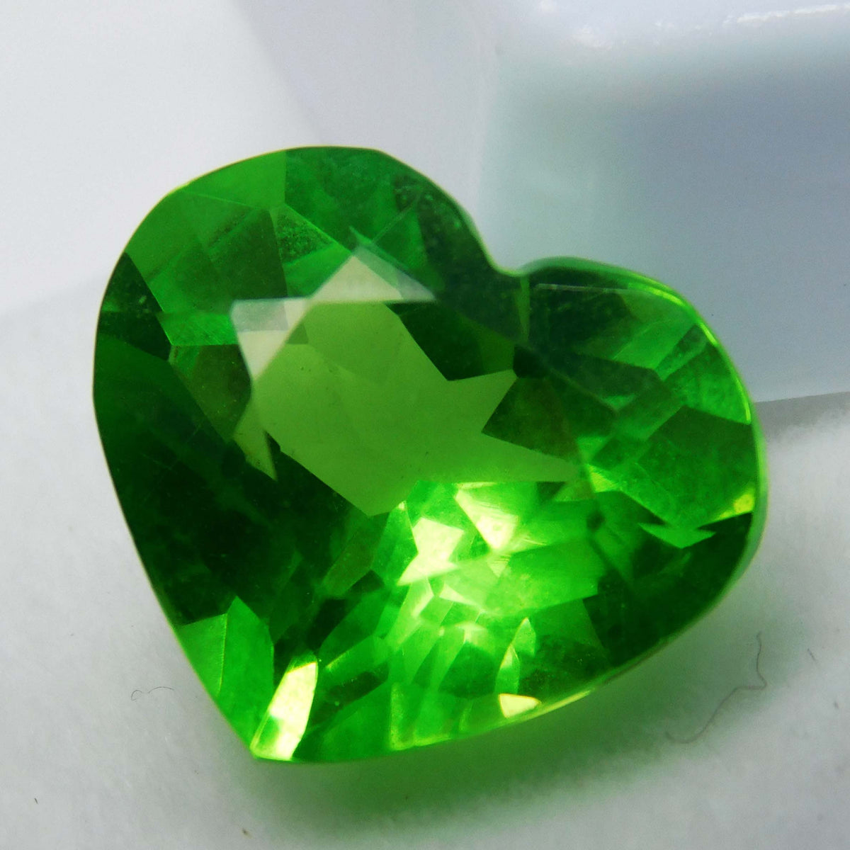 Natural Peridot Heart Shape 11 Carat Certified Loose Gemstone Ring Size Gem