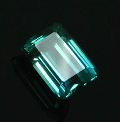 CERTIFIED 10.00 Ct Natural Amazing Green Tourmaline Emerald Cut Loose Gemstone