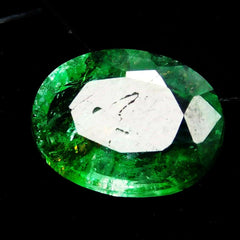 Oval Shape Green Emerald 1 Carat Natural Certified Colombian Loose Gemstone