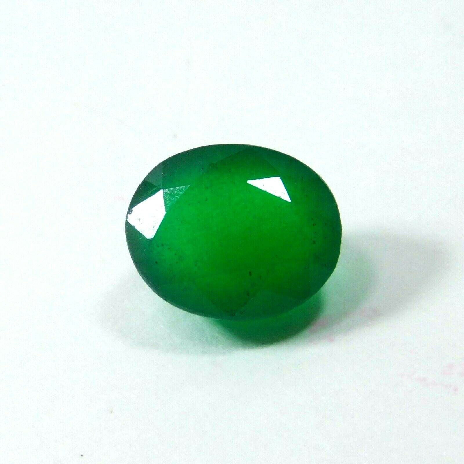 9 Ct Natural Emerald Loose Gemstone CERTIFIED Green Colombian Oval Cut