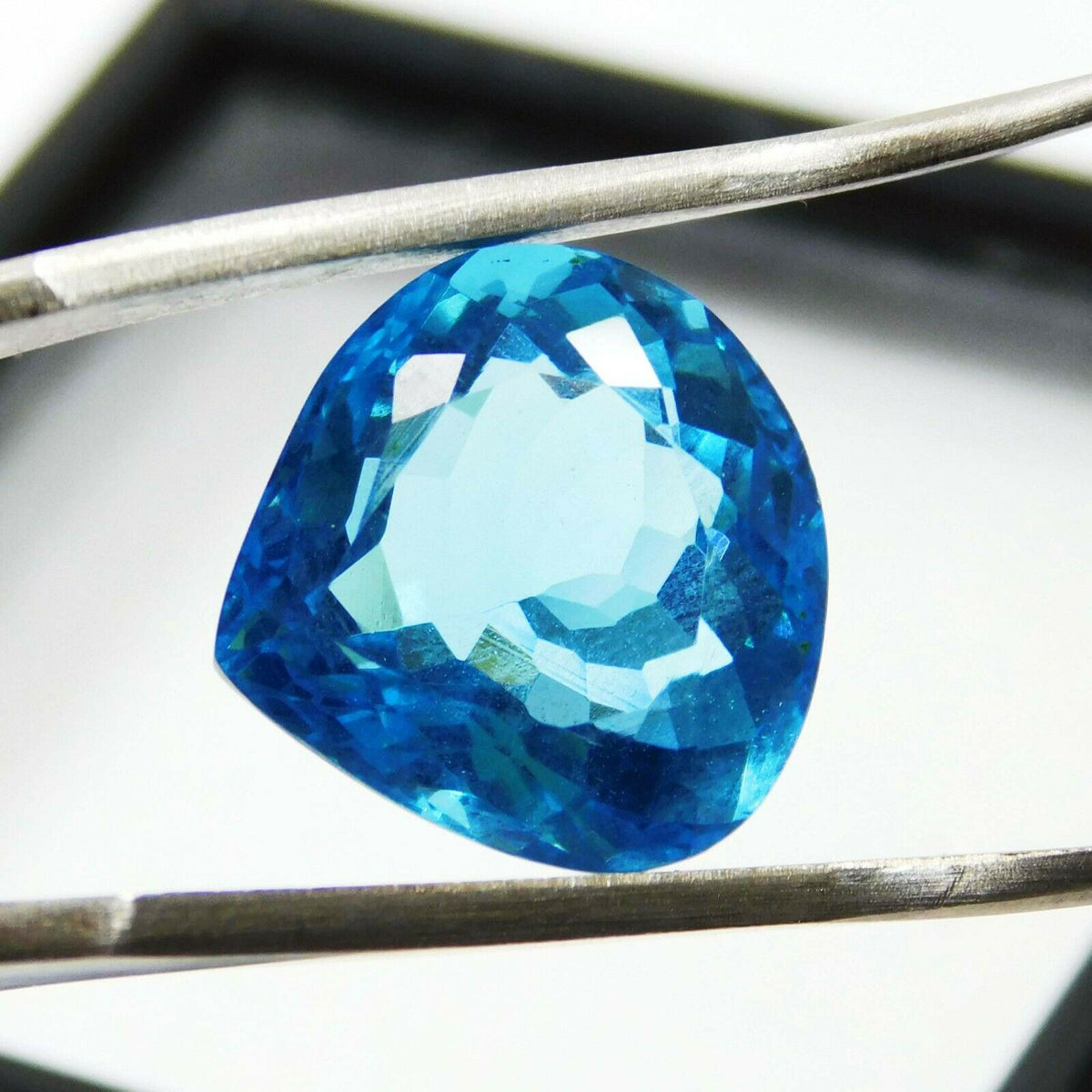 9.75 Ct Natural Loose Aquamarine Pear Cut CERTIFIED Ocean Blue Gemstone