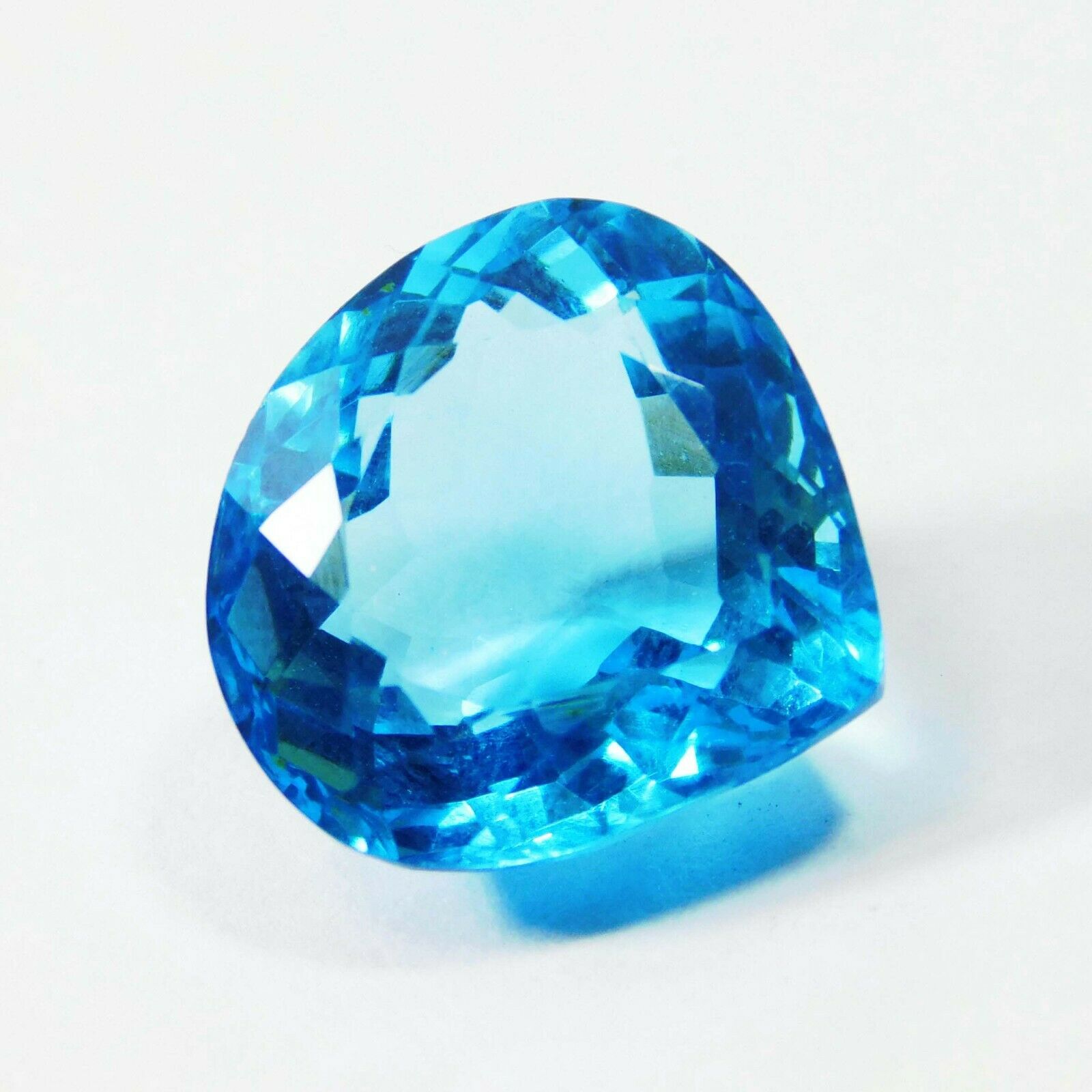 9.75 Ct Natural Loose Aquamarine Pear Cut CERTIFIED Ocean Blue Gemstone