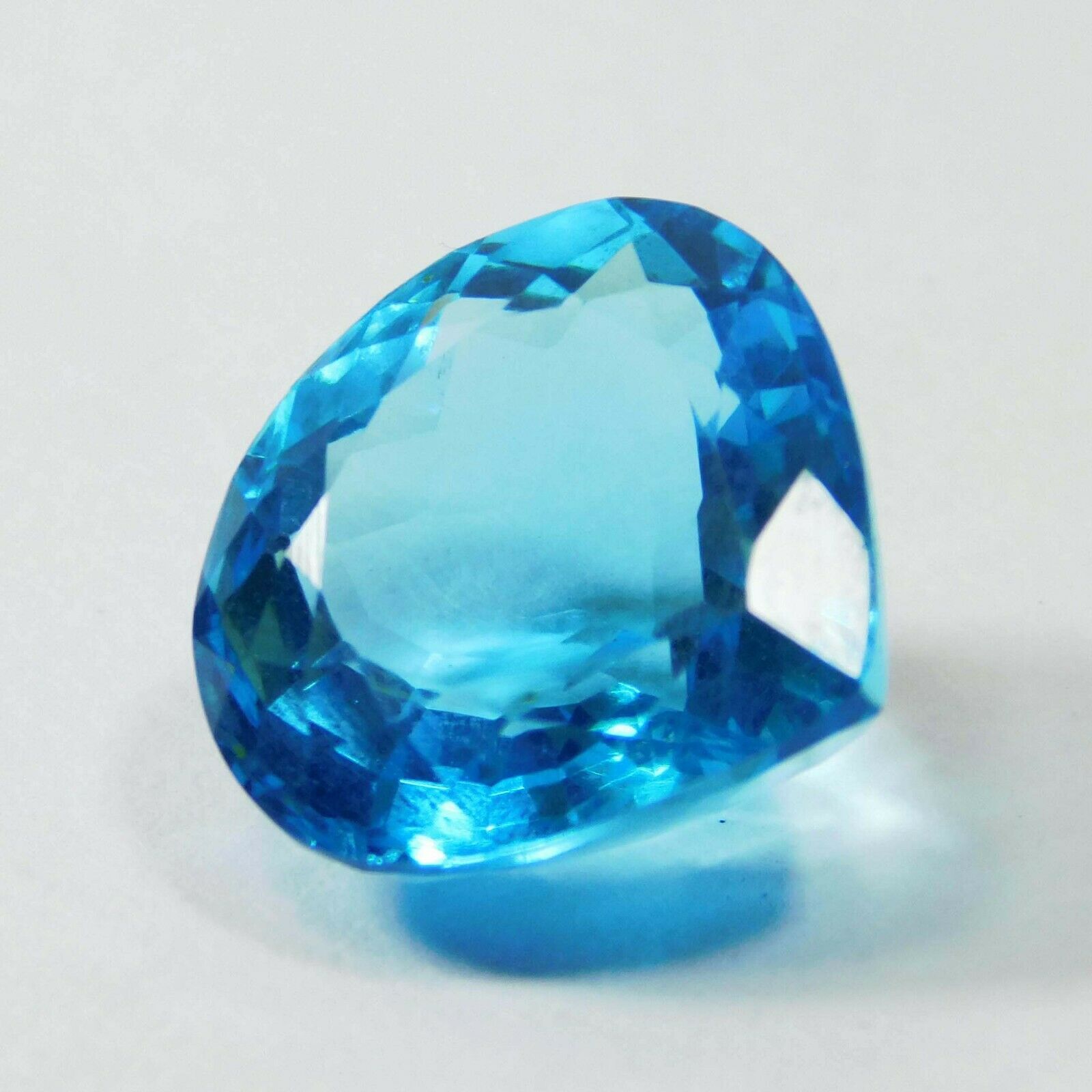 9.75 Ct Natural Loose Aquamarine Pear Cut CERTIFIED Ocean Blue Gemstone