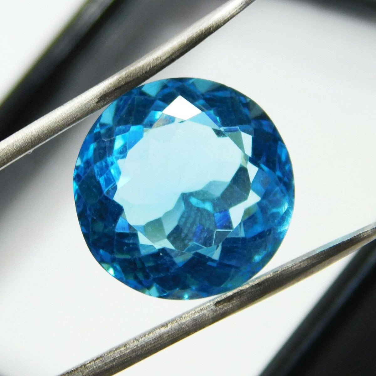 Natural Ocean Blue Ring Size 9 Ct Loose  Aquamarine CERTIFIED Round Cut Gemstone