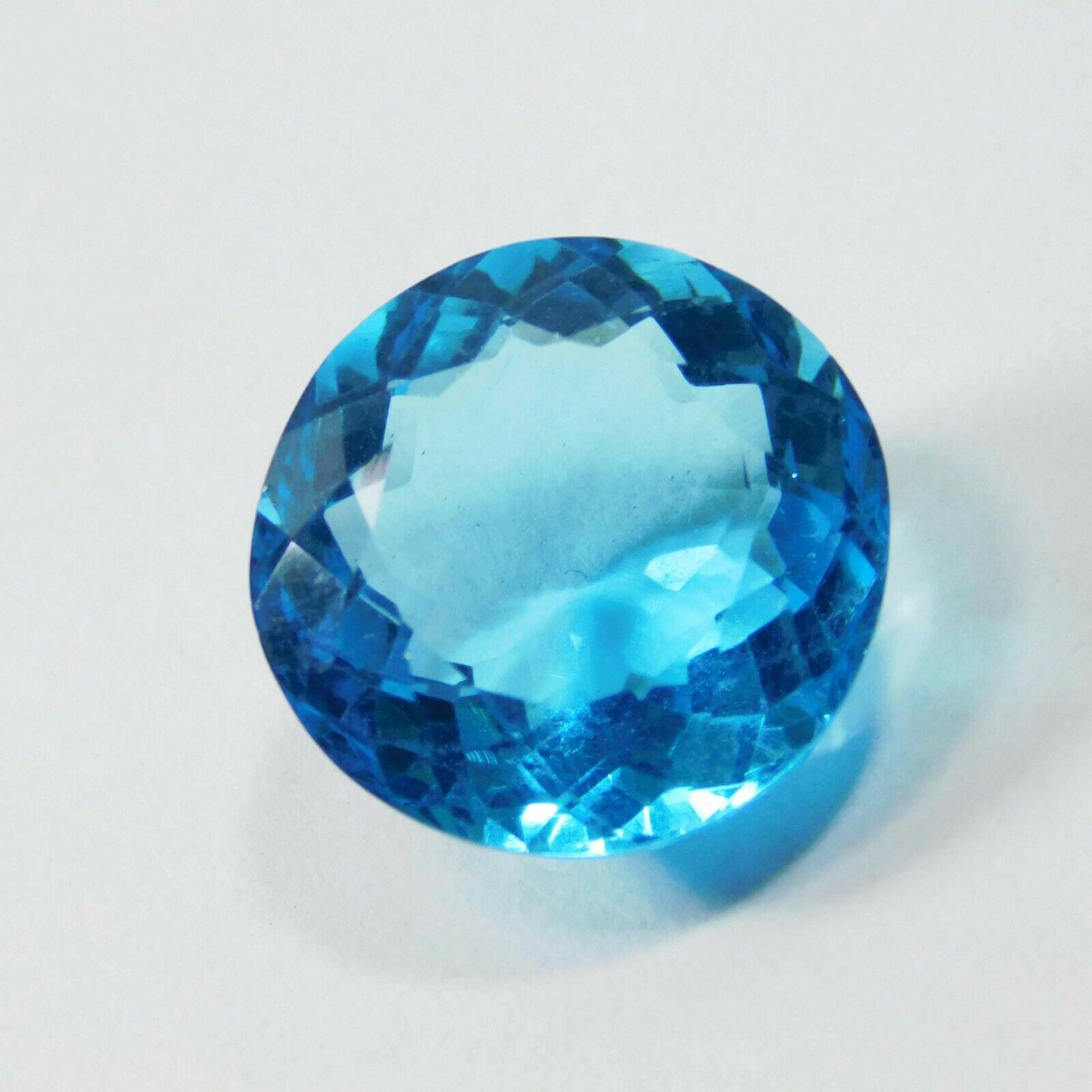 Natural Ocean Blue Ring Size 9 Ct Loose  Aquamarine CERTIFIED Round Cut Gemstone