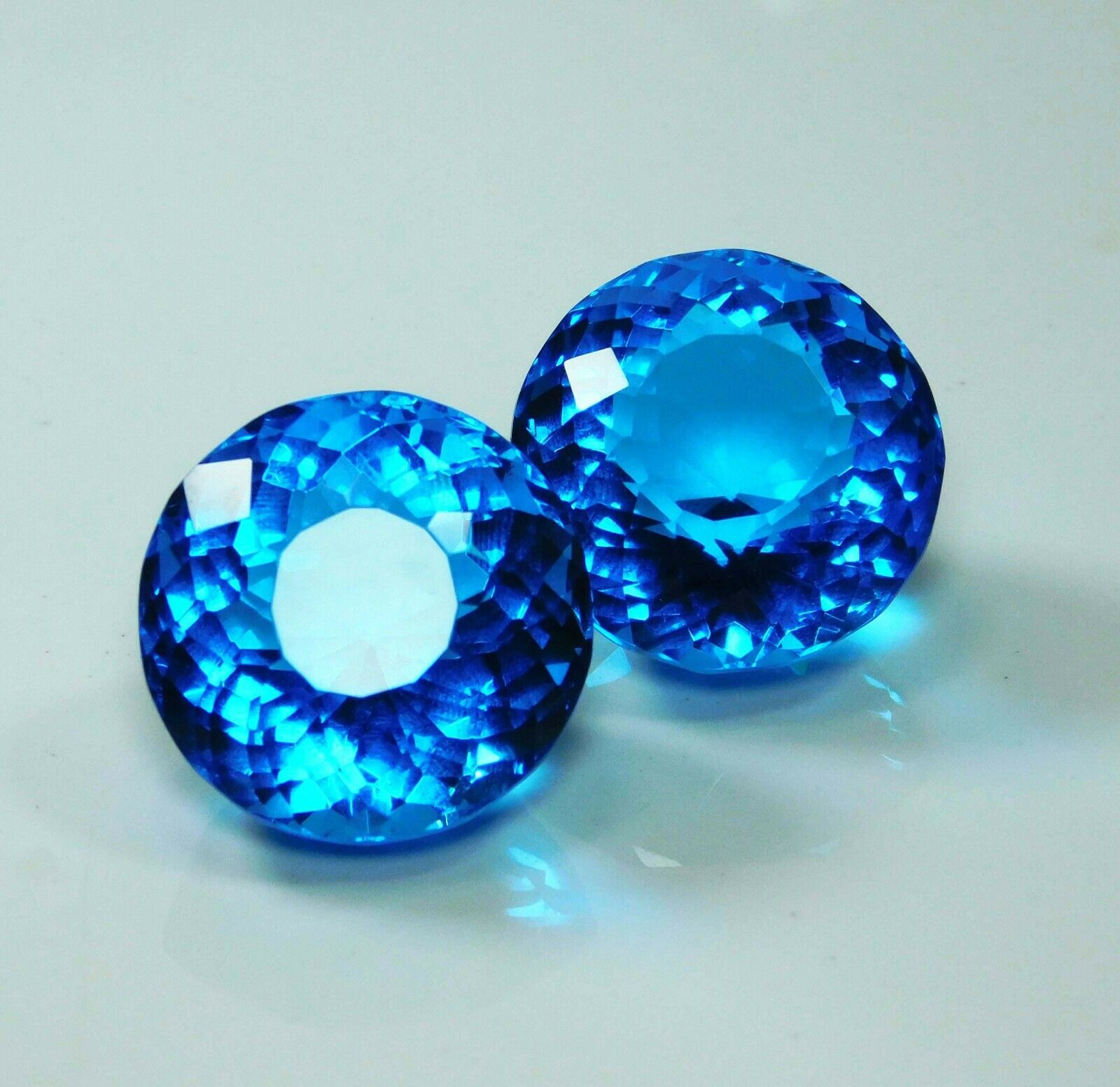 Blue Round Cut CERTIFIED 106 Carat AAA++ Aquamarine Ocean Loose Gemstone