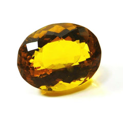 Oval Cut Yellow Genuine Topaz CERTIFIED 47.65 Ct Natural Brazil Loose Gemstone