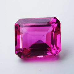 Stunning Natural Pink Tourmaline 7.90 Ct Loose Gemstone CERTIFIED Emerald Cut