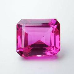 Stunning Natural Pink Tourmaline 7.90 Ct Loose Gemstone CERTIFIED Emerald Cut