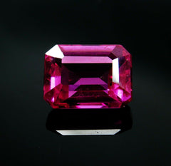 Natural Precious Pink Tourmaline CERTIFIED Emerald Cut 11 Ct Loose Gemstones