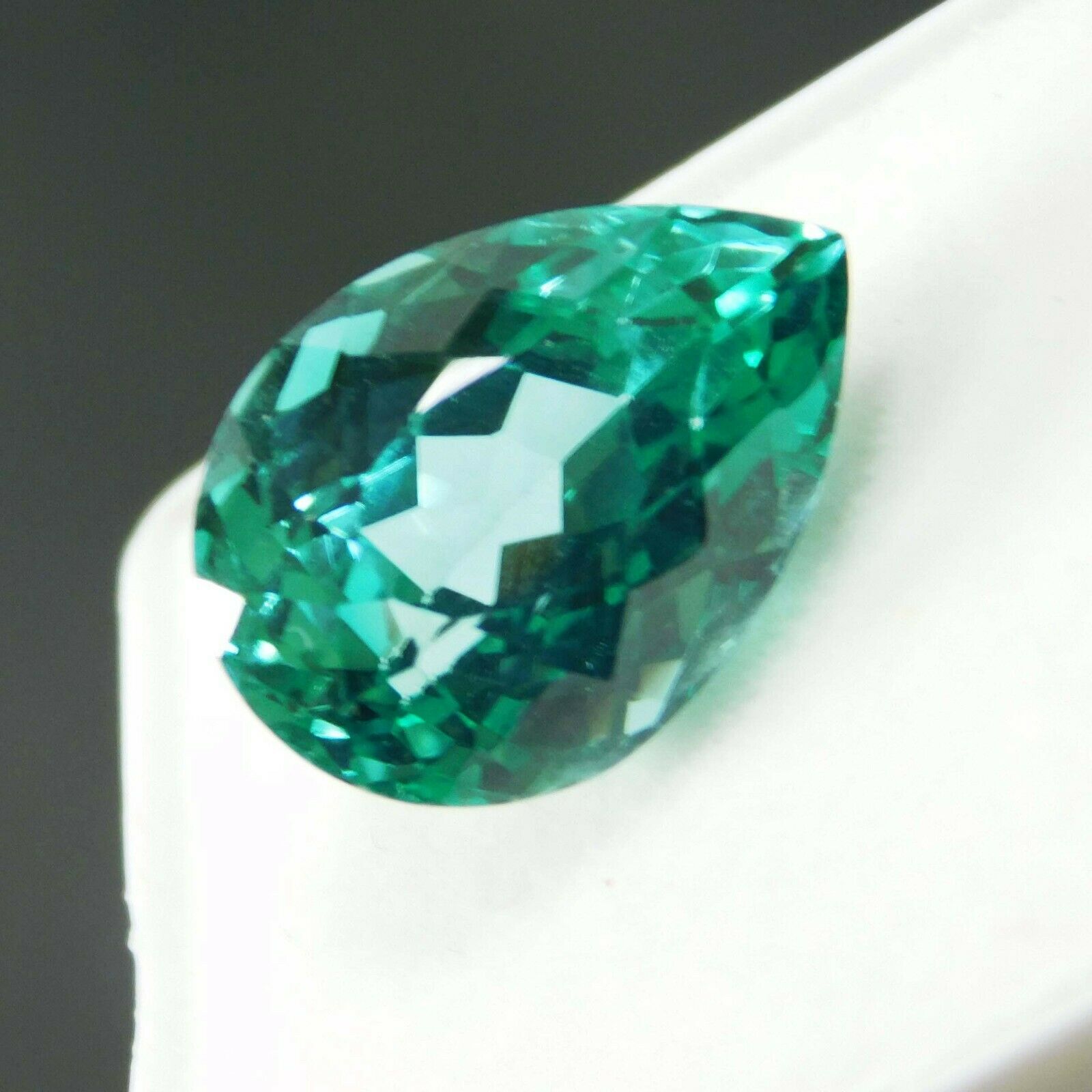 CERTIFIED 11.32 Carat Green Natural Tourmaline Unheated Copper Bearing Paraiba