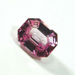 Natural Padparadscha Sapphire 8.56 Carat Emerald Cut CERIFIED Loose Gemstone