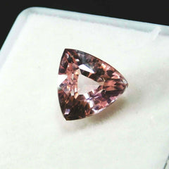 Natural Padparadscha Sapphire 7 Carat Trillion Cut CERTIFIED Loose Gemstone