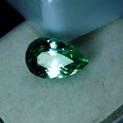 9.12 Natural Bluish Green Sapphire Pear Cut Carat CERTIFIED Loose Gemstone