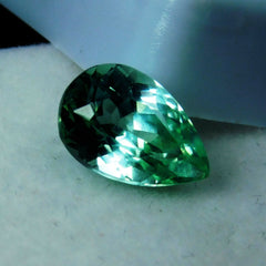 9.12 Natural Bluish Green Sapphire Pear Cut Carat CERTIFIED Loose Gemstone