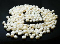 CERTIFIED Cabochon Cut 100 Pcs Natural White Pearl Lot Loose Gemstone