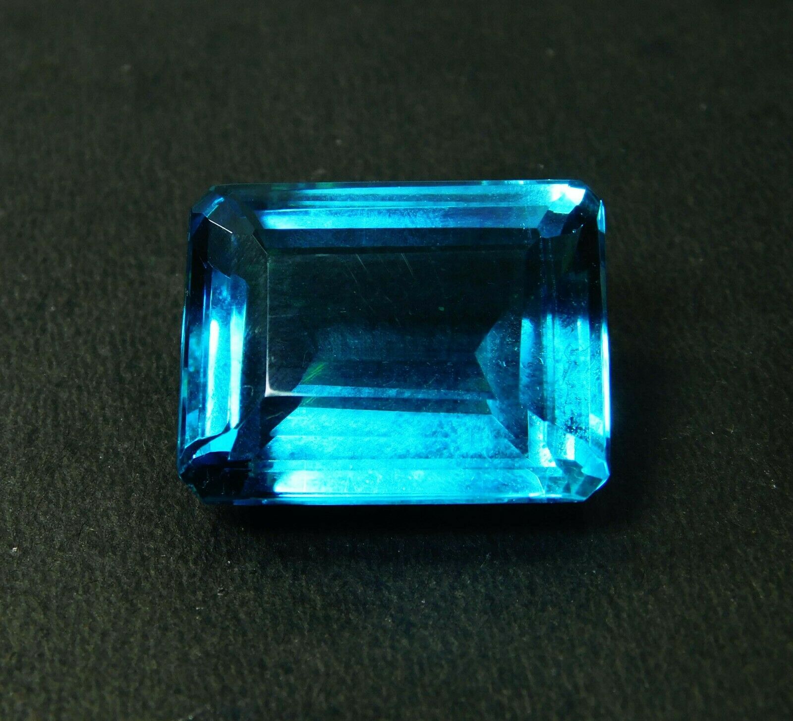 Aquamarine Emerald Cut Huge Size 34 Carat Ocean Blue CERTIFIED Loose Gemstone