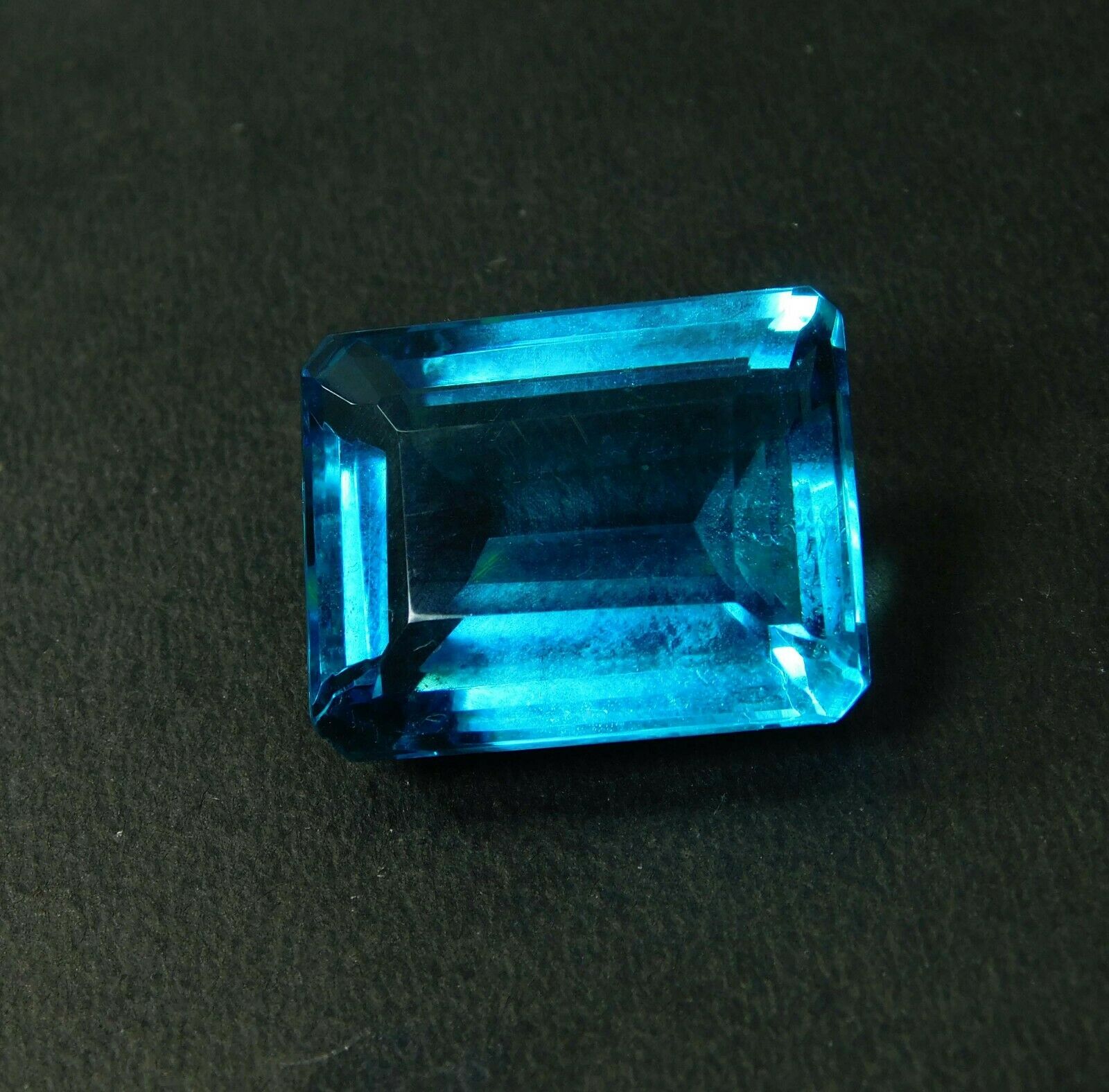 Aquamarine Emerald Cut Huge Size 34 Carat Ocean Blue CERTIFIED Loose Gemstone