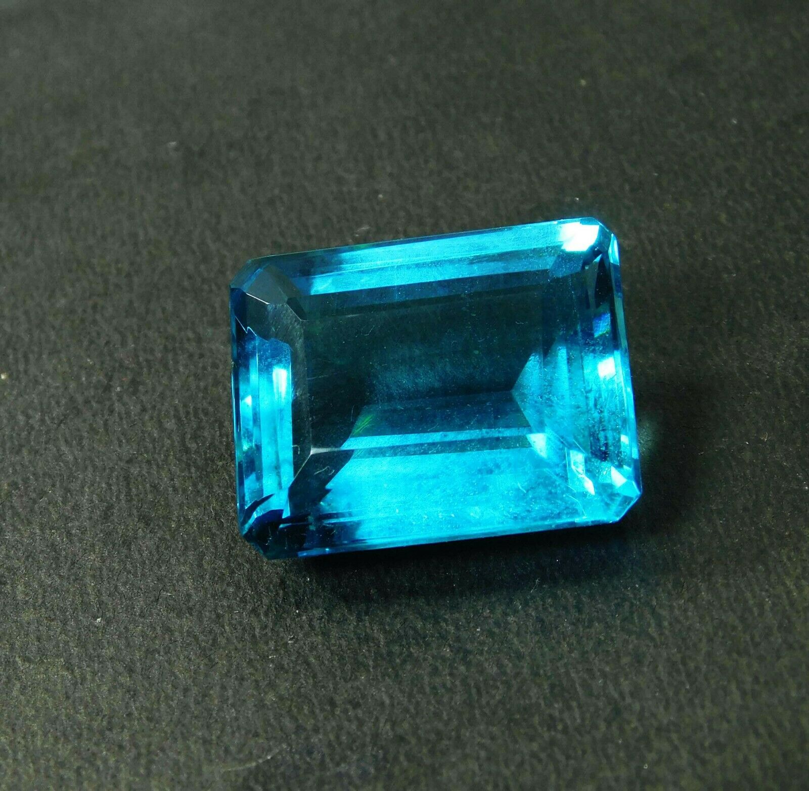 Aquamarine Emerald Cut Huge Size 34 Carat Ocean Blue CERTIFIED Loose Gemstone