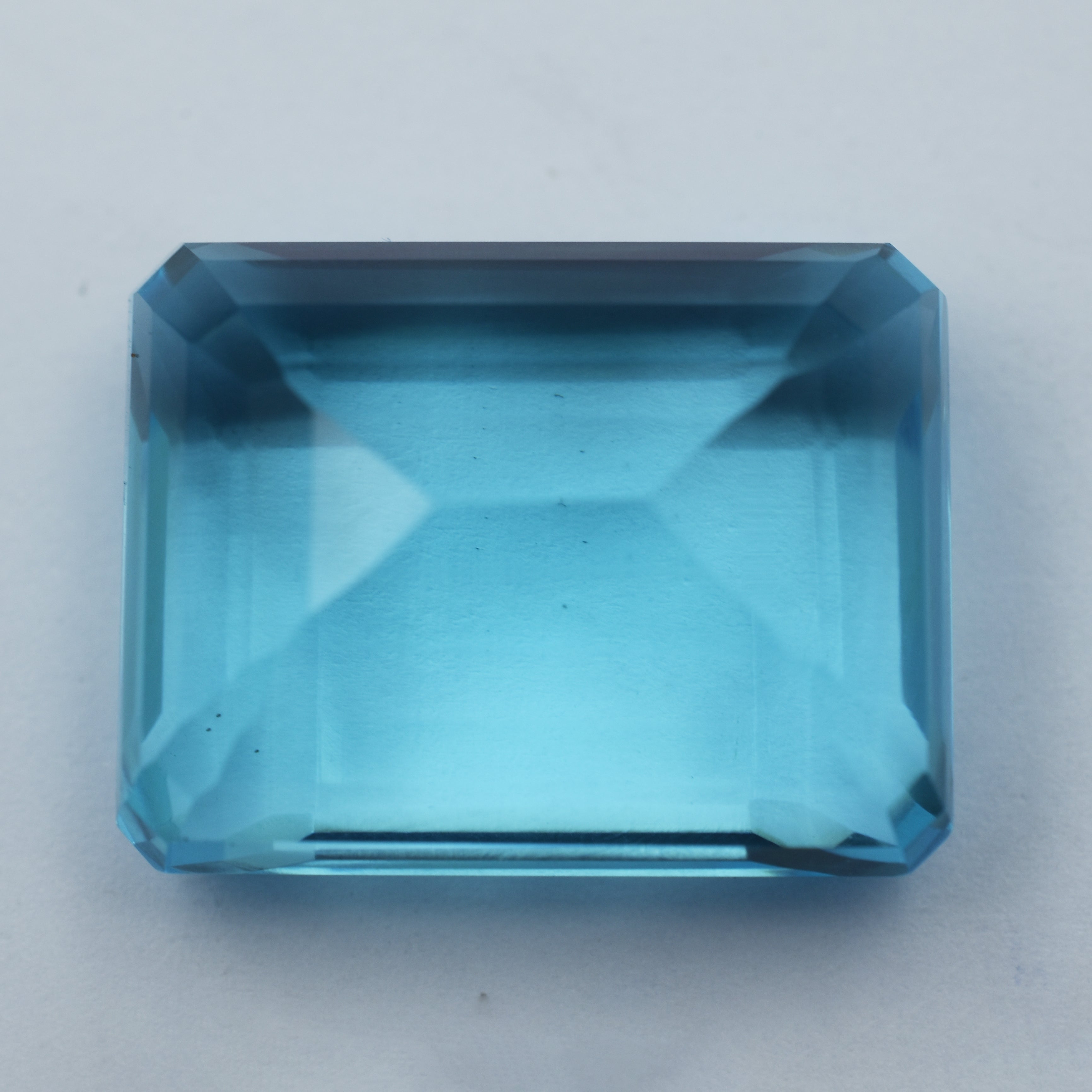 CERTIFIED Blue Aquamarine Natural 72.65 Ct Emerald Shape Ocean Loose Gemstone