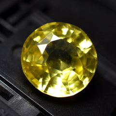 10.45 Ct Natural YELLOW Sapphire Round Shape CERTIFIED Necklaces Loose Gemstone