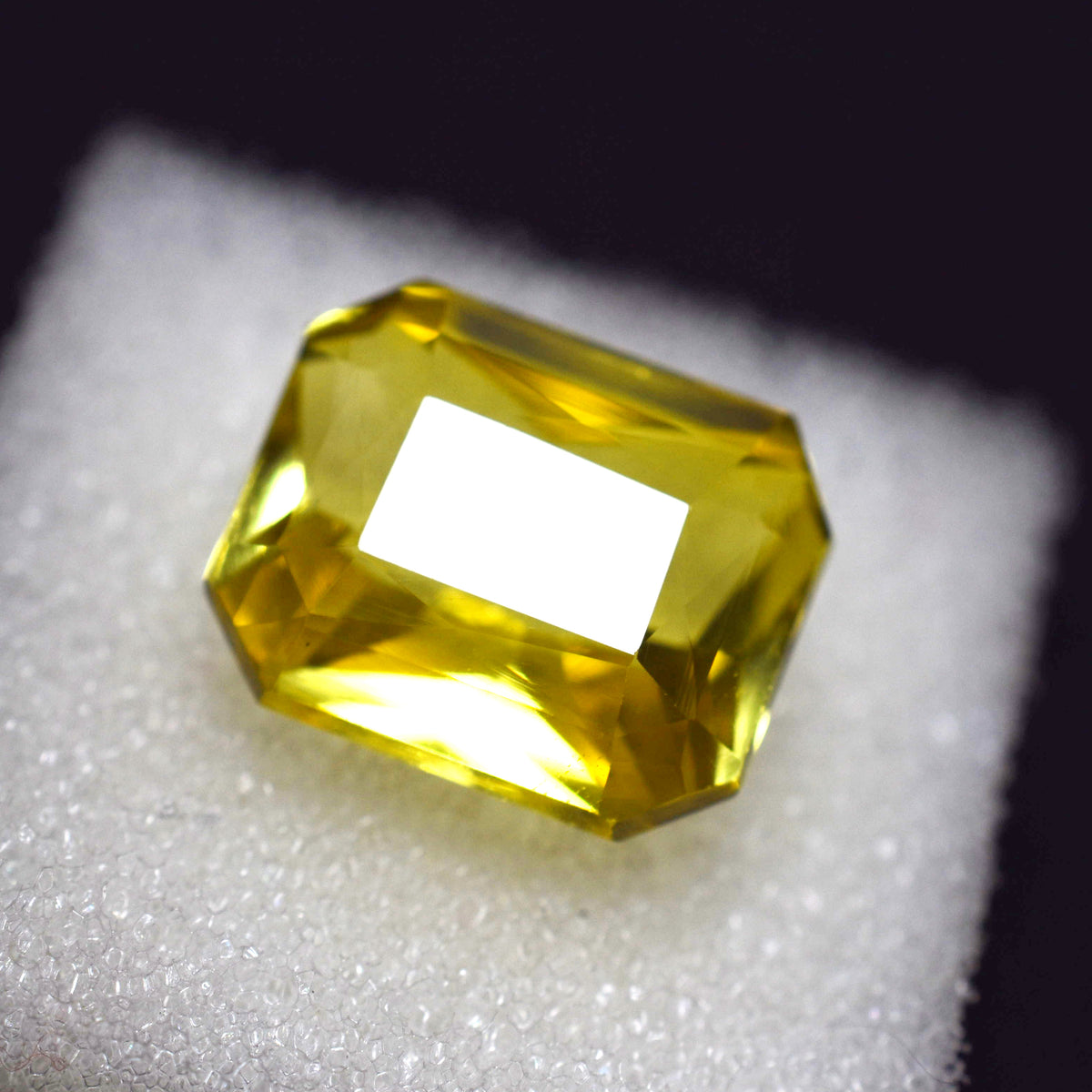 Stunning Yellow Sapphire 10.90 Ct Natural Emerald Cut CERTIFIED Loose Gemstone