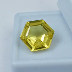 AAA+ CERTIFIED Yellow Sapphire Rare Fancy Cut 9.90 Ct Natural Loose Gemstone