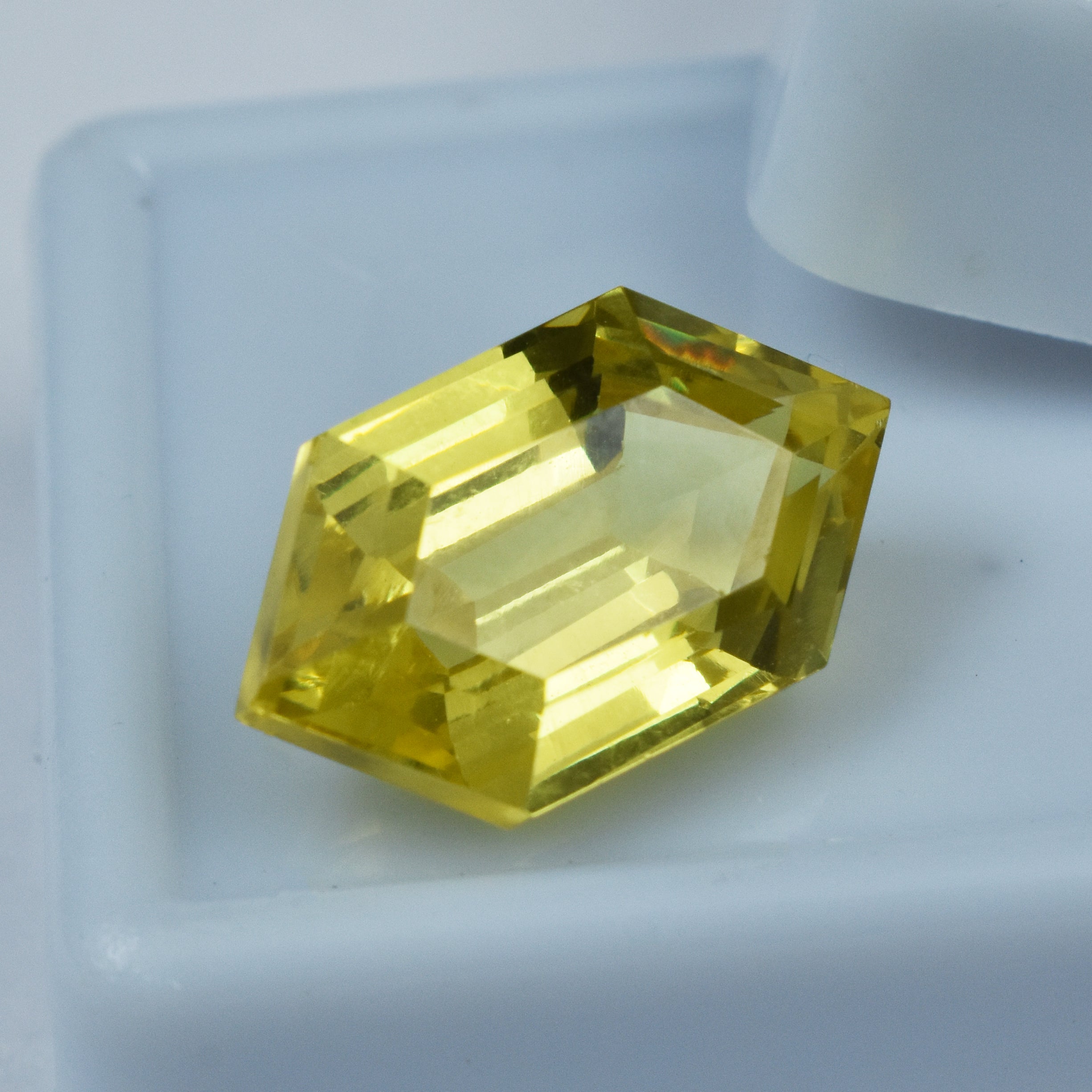 Genuine Natural 10.50 Carat Fancy Cut Yellow Sapphire CERTIFIED Loose Gemstone