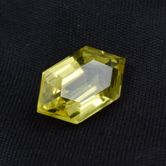 Genuine Natural 10.50 Carat Fancy Cut Yellow Sapphire CERTIFIED Loose Gemstone