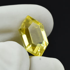 Genuine Natural 10.50 Carat Fancy Cut Yellow Sapphire CERTIFIED Loose Gemstone