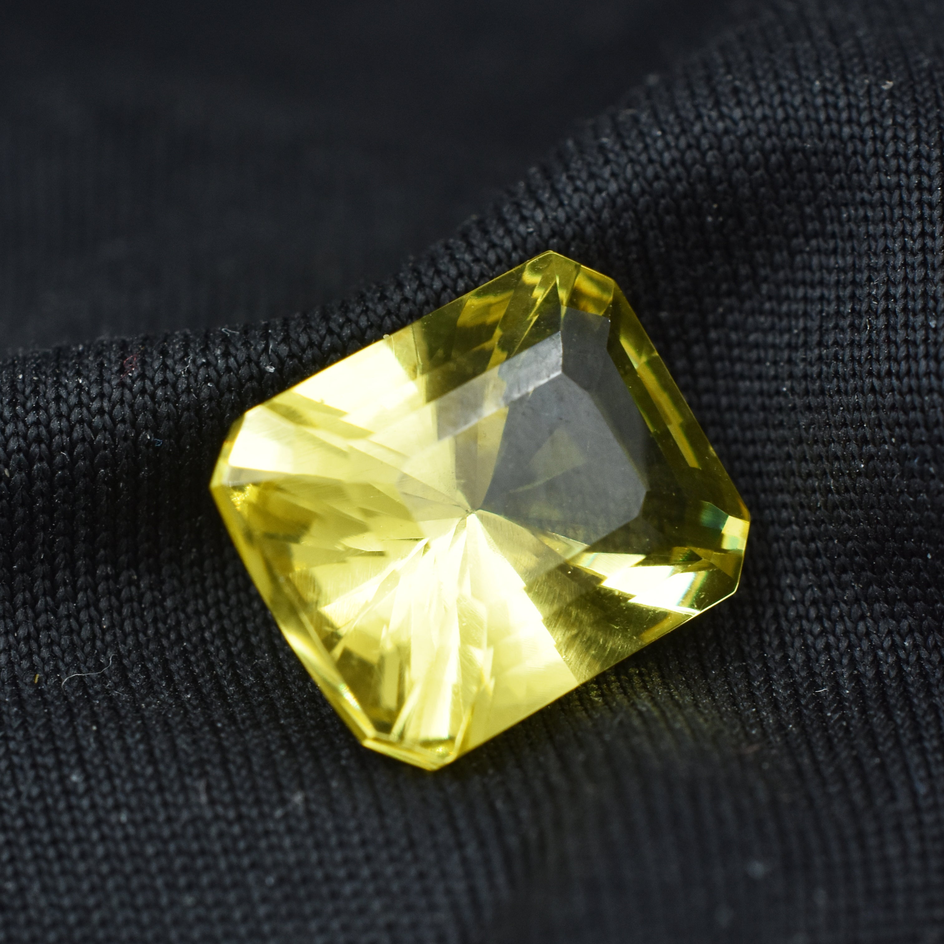 10.30 Carat Emerald Shape Yellow Sapphire CERTIFIED Natural Rare Loose Gemstone