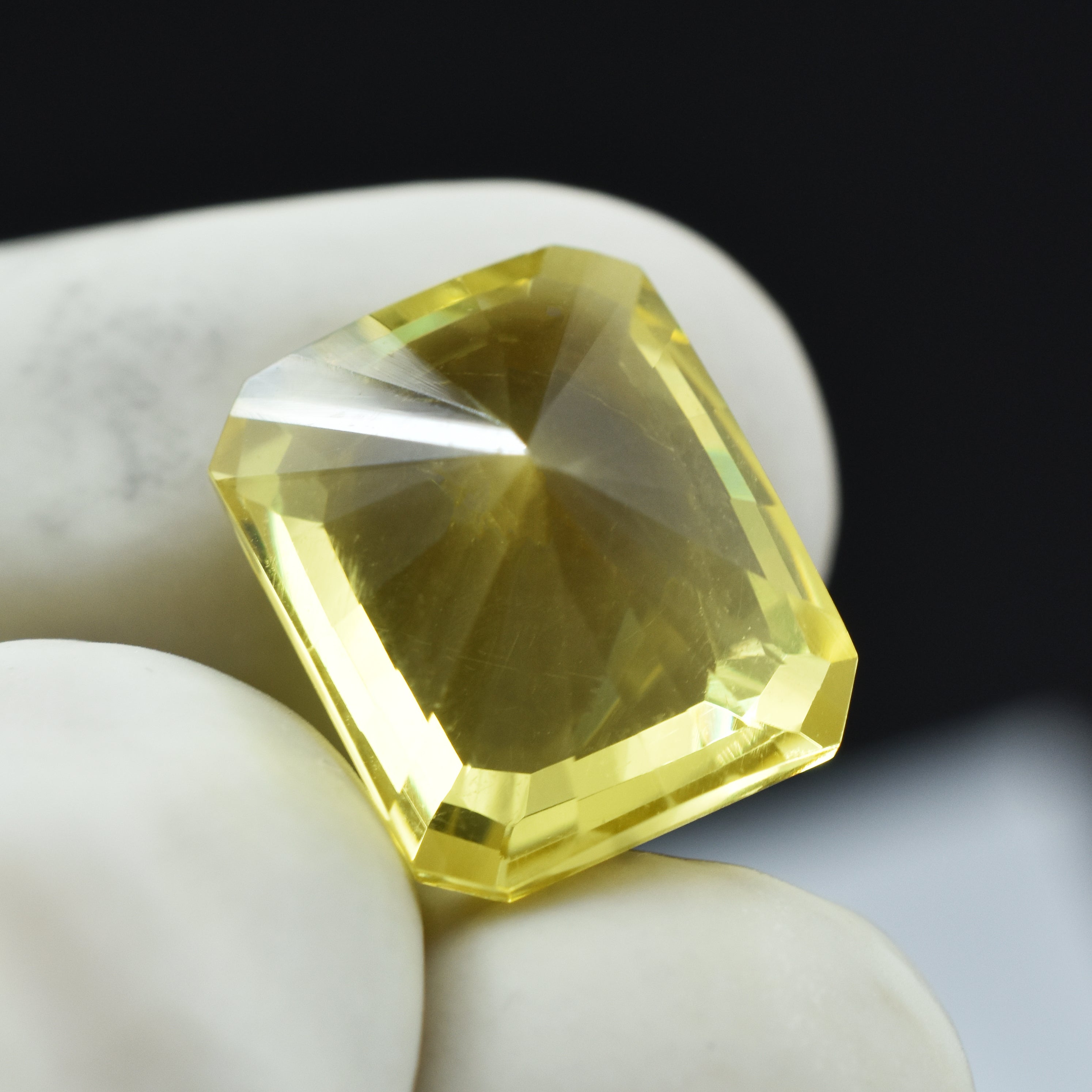 10.30 Carat Emerald Shape Yellow Sapphire CERTIFIED Natural Rare Loose Gemstone