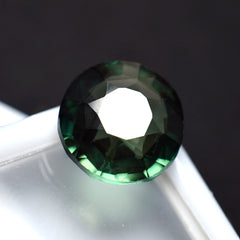 Natural Deep Green Round Cut 6.60 Ct CERTIFIED Tourmaline Loose Gemstone