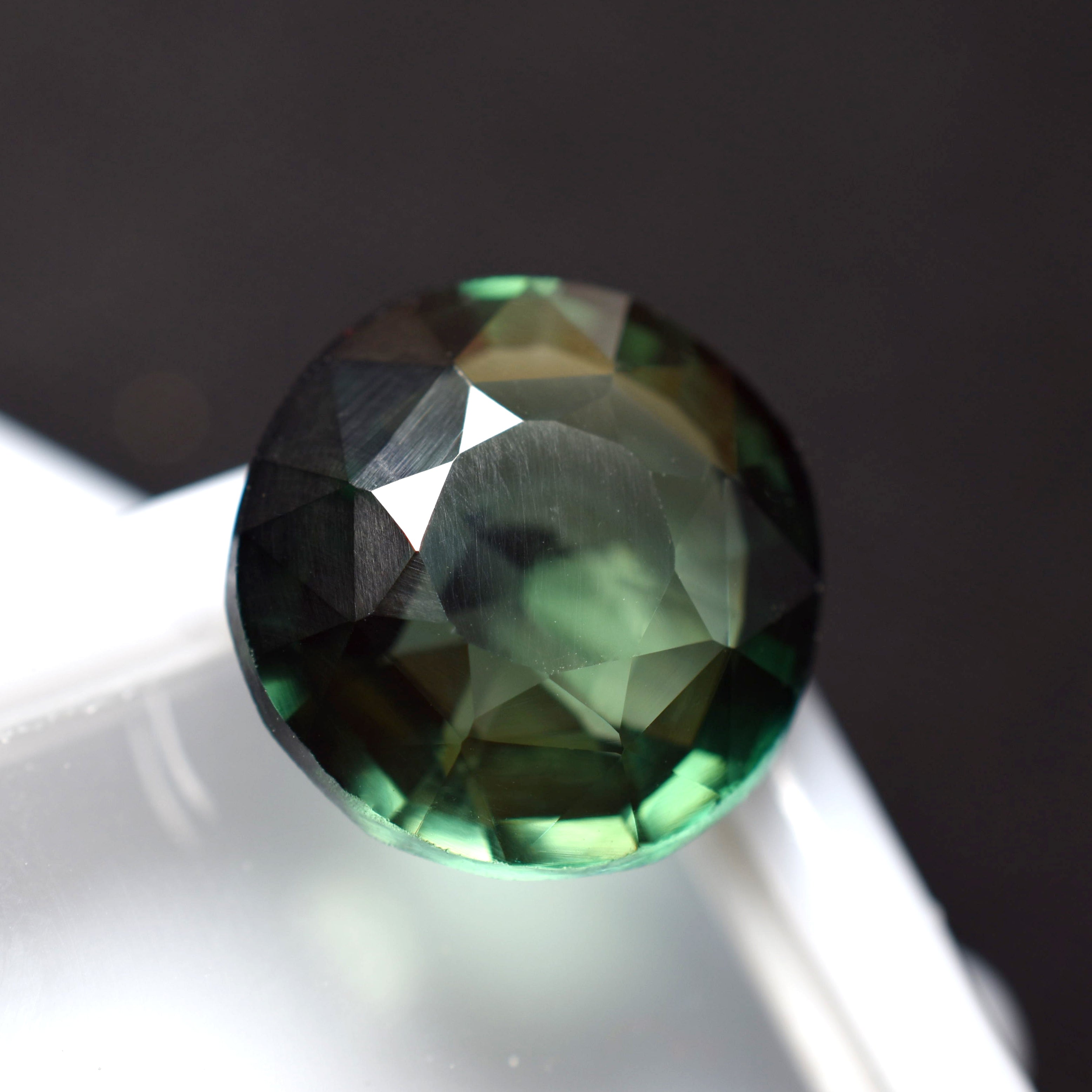 Natural Deep Green Round Cut 6.60 Ct CERTIFIED Tourmaline Loose Gemstone