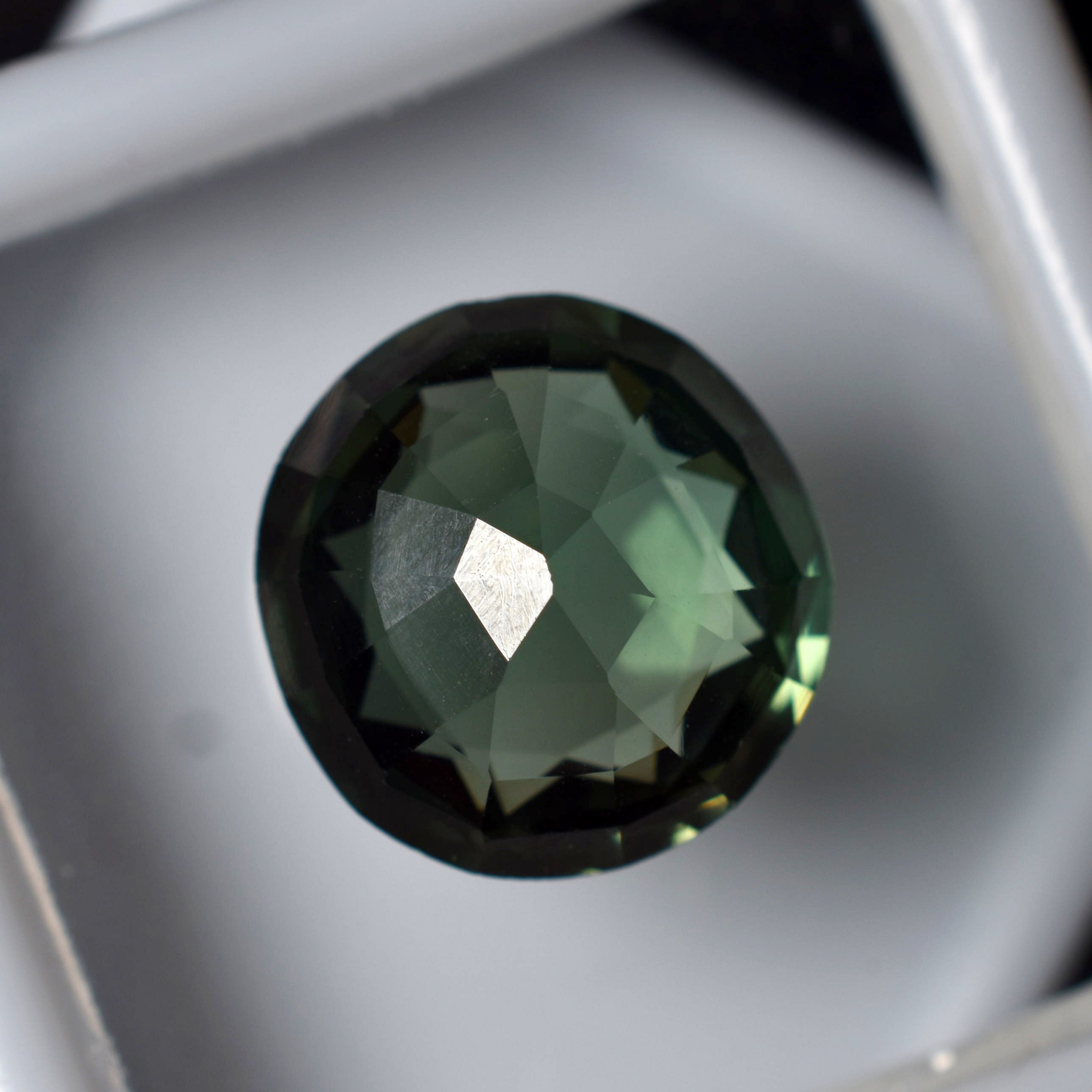 Natural Deep Green Round Cut 6.60 Ct CERTIFIED Tourmaline Loose Gemstone