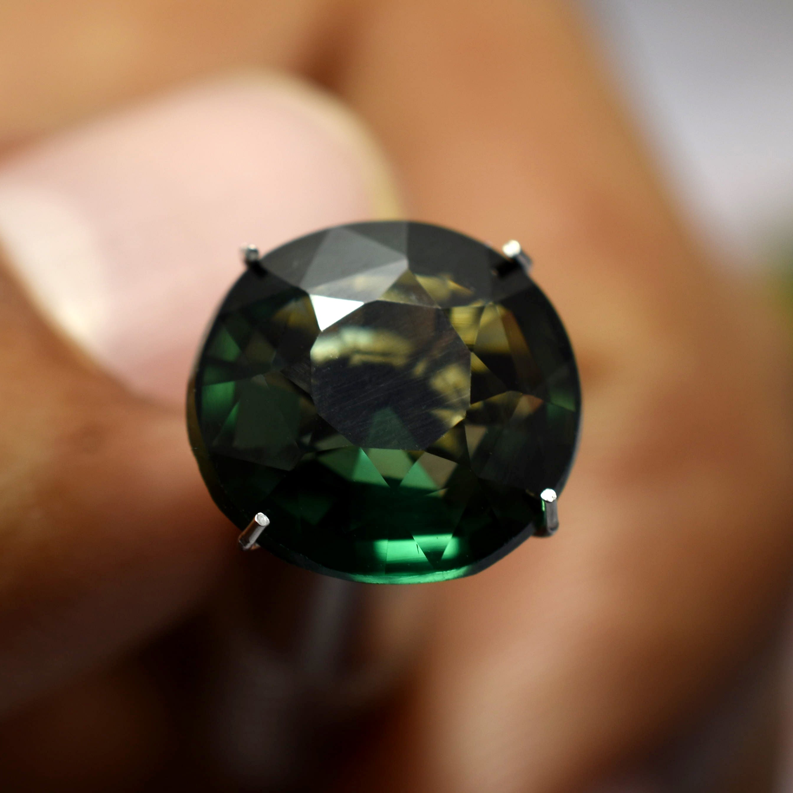 Natural Deep Green Round Cut 6.60 Ct CERTIFIED Tourmaline Loose Gemstone