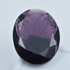 Purple Amethyst 43.85 Ct Oval Shape Loose Natural CERTIFIED Loose Gemstone