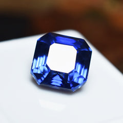 Beautiful Blue Tanzanite Natural Square Shape 6.65 Ct CERTIFIED Loose Gemstone