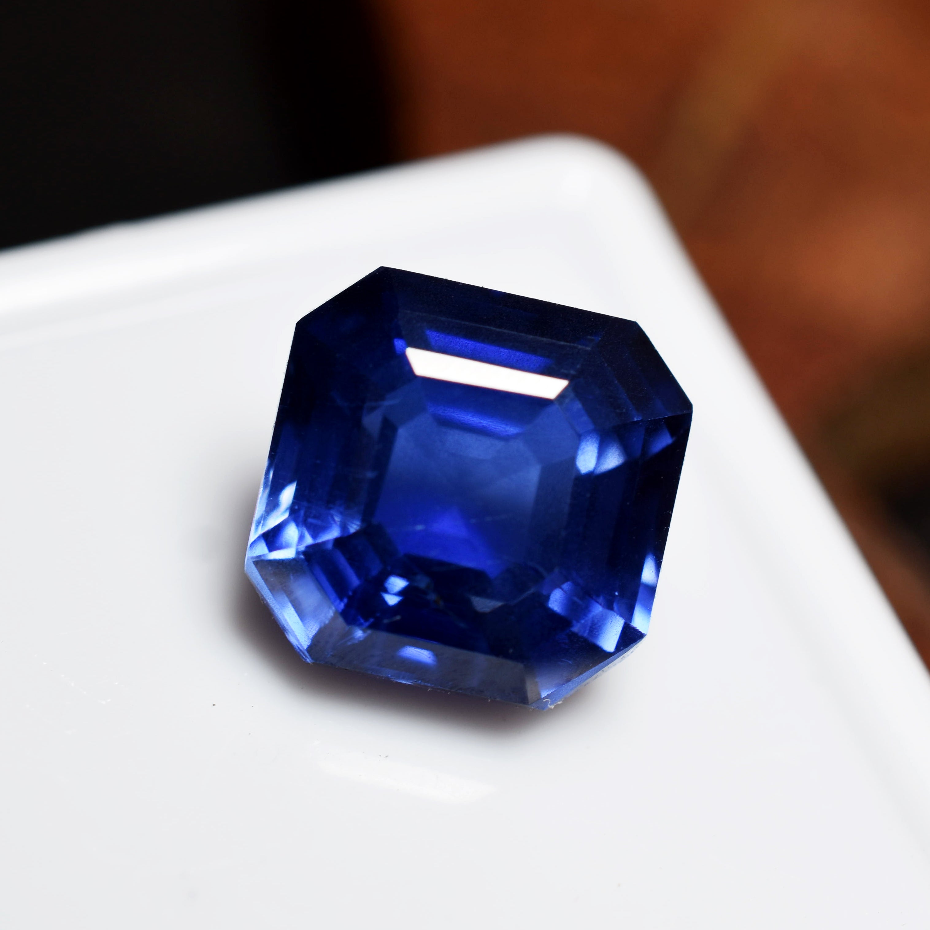 Beautiful Blue Tanzanite Natural Square Shape 6.65 Ct CERTIFIED Loose Gemstone