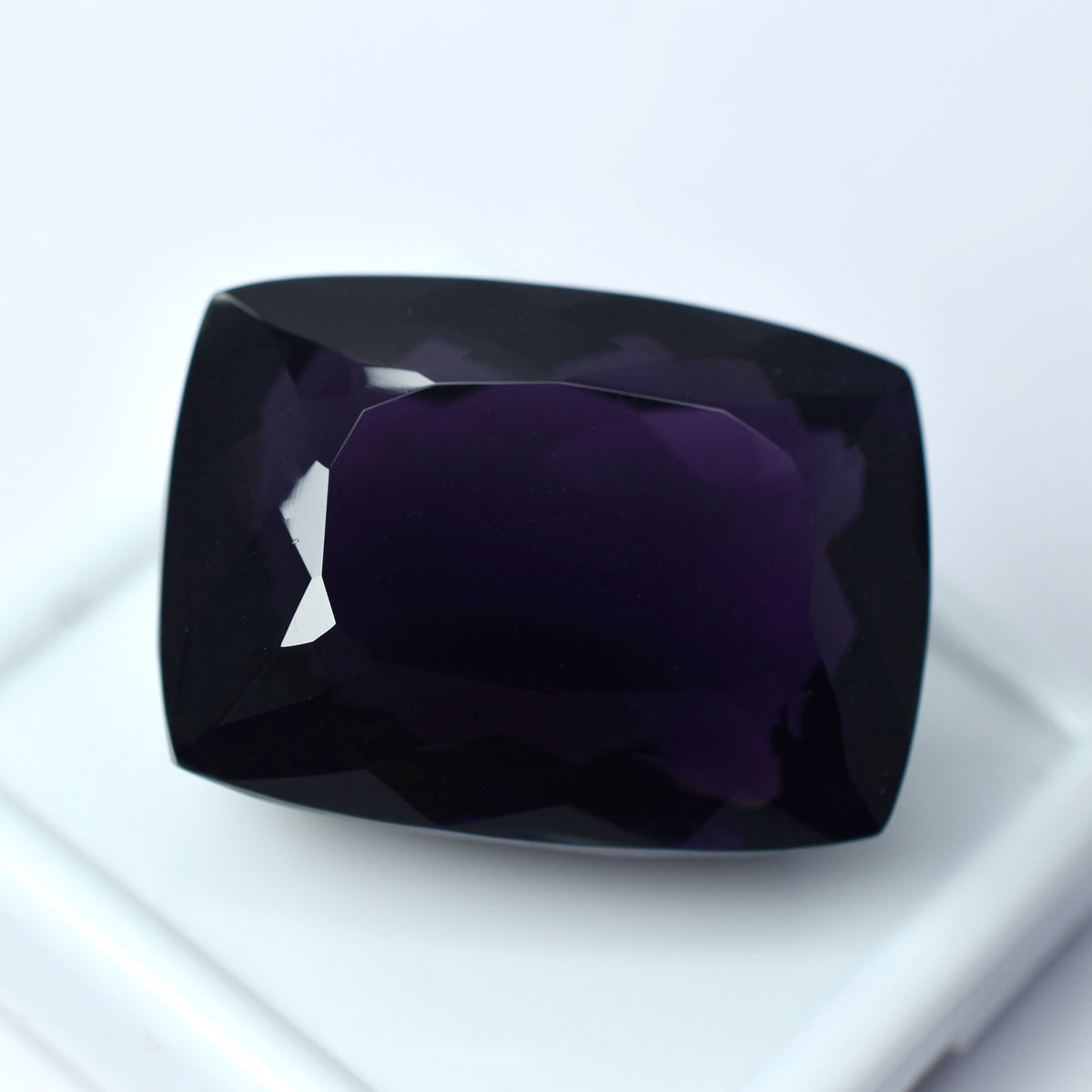 Extremely Genuine 92.35 Ct CERTIFIED Natural Purple amethyst Cushion CUT Gems