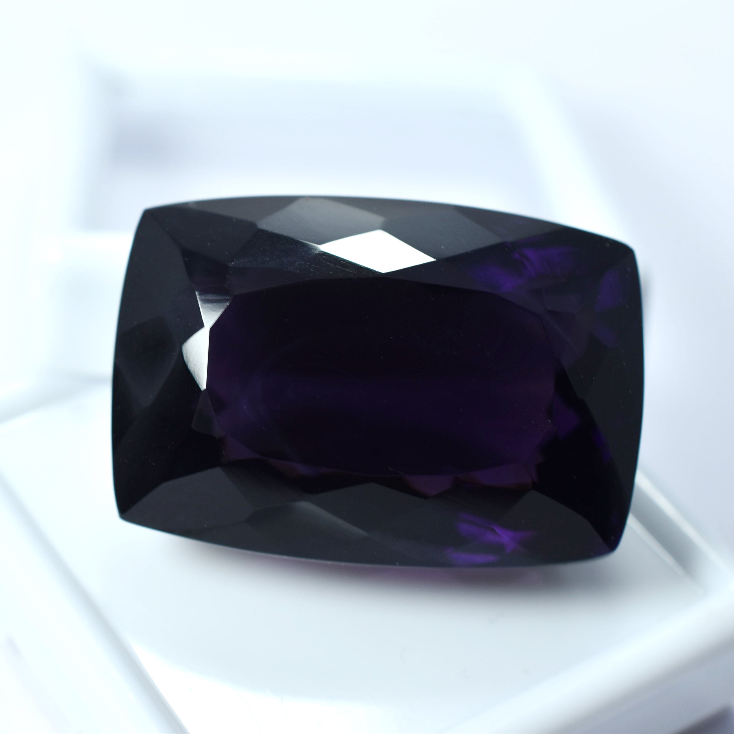 95.90 Ct Natural Purple Amethyst Loose Gemstone Stunning Cushion Cut CERTIFIED