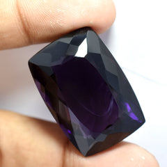 95.90 Ct Natural Purple Amethyst Loose Gemstone Stunning Cushion Cut CERTIFIED