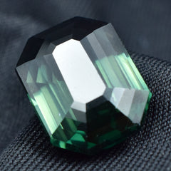 Natural CERTIFIED 10.45 Carat Green Tourmaline Cushion Cut Loose Gemstone