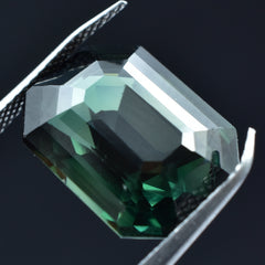 Natural CERTIFIED 10.45 Carat Green Tourmaline Cushion Cut Loose Gemstone