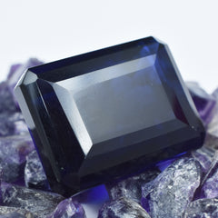 89.10 Ct Emerald Cut Natural Purple Amethyst CERTIFIED Loose Gemstone